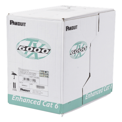 Bobina de Cable UTP 305 Metros (1000 Pies) de Cobre, TX6000? PanNet, Reelex, Gris Internacional, Categor&iacute;a 6 Mejorado (23 AWG), PVC (CM), de 4 Pares